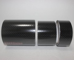 2″ Wide Black 5D / Decal Car PVC Grain Carbon Fiber Vinyl Tape Wrap Sticker Trim