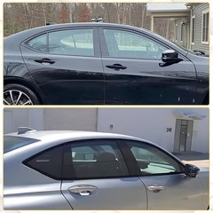 Black Delete Blackout Window Overlay Vinyl Sticker For Acura TLX 2015-2020 1-10