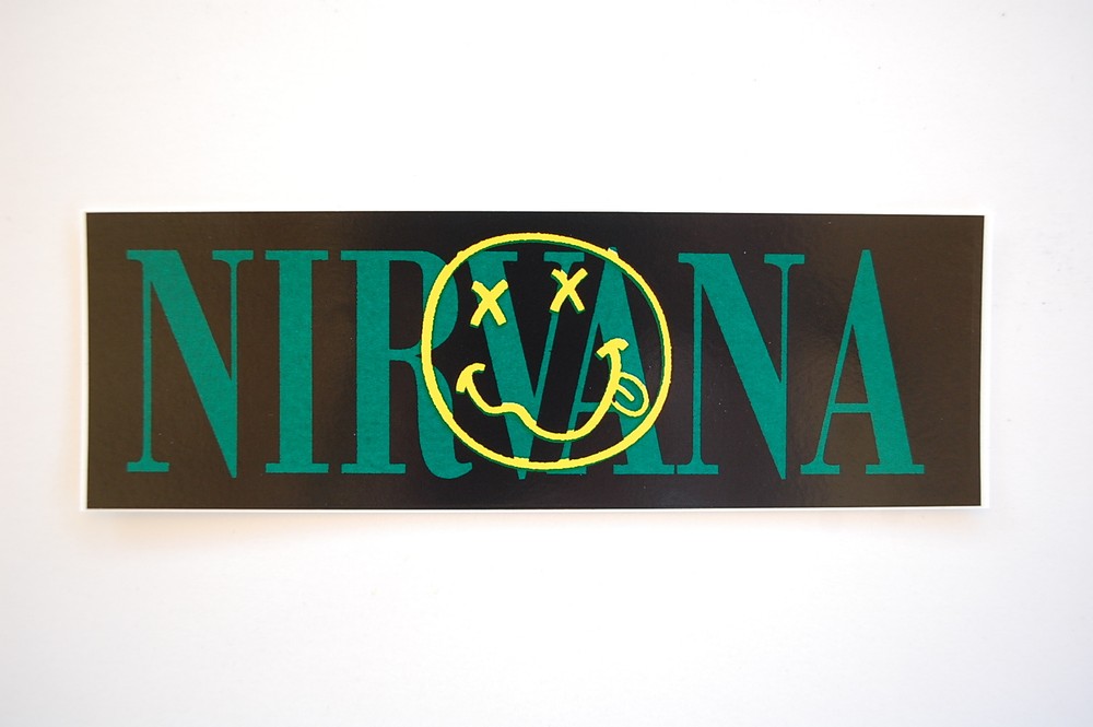 Nirvana Sticker Vinyl Decal Car Bumper Window Grunge Rock 6″X2″ (54)