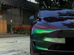 ESSMO PET Galaxy Dust Gloss Aurora Green Car Vehicle Vinyl Wrap Decal Sticker