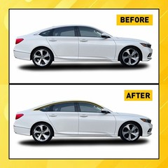 Chrome Delete Blackout Overlay for 2018-22 Honda Accord Sedan Window Trim A