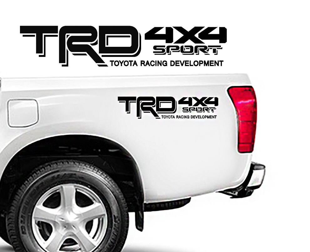 TRD 4X4 SPORT TOYOTA RACING DEVELOPMENT DECAL TACOMA TUNDRA TRUCK – 2 SETS