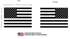 American USA Flag Vinyl Decal Sticker Car Truck Window Patriotic US Outdoor