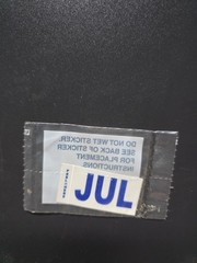 California Month Sticker (JULY) JUL DMV License Plate Month Sticker Original