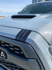 Tacoma Upper Grille 3 Racing Stripe Decals TRD Universal Grille Racing Stripes