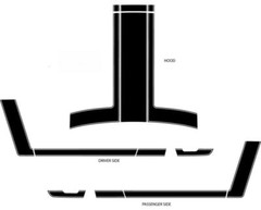 BOSS 302 Style Stripes Decals Hood Sides 3M PRO Vinyl Graphics 2013-2014 Mustang