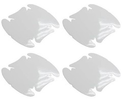 4 x Invisible Clear Adhesive Car Door Handle Paint Scratch Protection Film Sheet