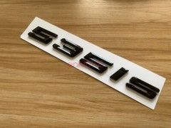 Gloss Black 3D ABS Letters Trunk 535is Emblem Rear Badge for BMW 2017-2022 535is