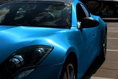 VVivid Xpo Metallic Blue Brushed Steel Vinyl Wrap Film | V164