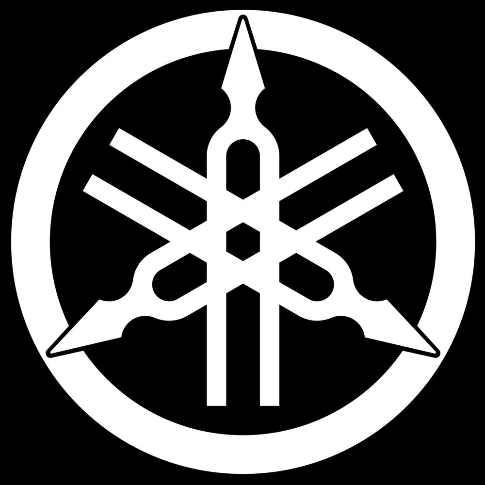 Yamaha Tuning Fork Logo Die Cut Decal / Window / Bumper Sticker 7 SIZES Off Road