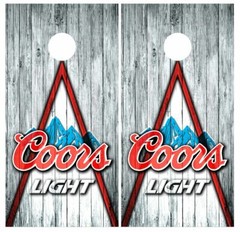 Coors Light Beer Brewery Vinyl Sticker Decal Cornhole Board Toss Game Wrap Skin