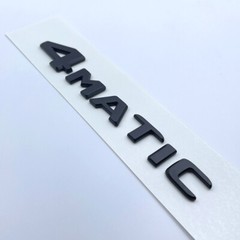 New Black 4Matic Rear Trunk Emblem Tailgate Lid Badge For Mercedes Sticker