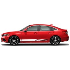 Lower door side stripes graphics stickers decal compatible with Honda Civic