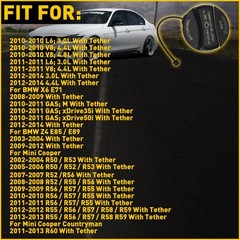 1/2Set Fuel Gas Tank Filler Cap Cover For BMW E92 E90 E60 E46 X1 X5 X6 Z4 & Mini