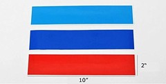 (1) 10″ M-Colored Stripe Decal Sticker For BMW Exterior or Interior Decoration