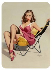 Pinup Girl Sticker Decal Vintage pin up pin-up P197