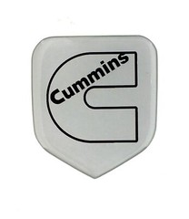 GRILLE EMBLEM fits RAM DIESEL 1994-2002 Silver / Black Outline