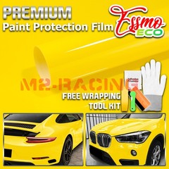 3FTx5FT PPF Lemon Yellow Gloss Color Vinyl Paint Protection Film Scratch Wrap