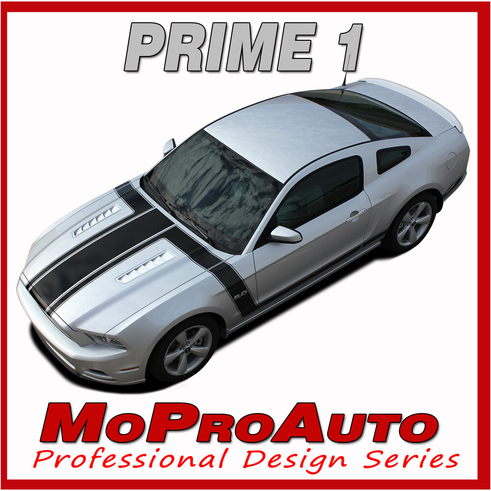 2013-2014 Ford Mustang GT V6 PRIME 1 Decals Racing Stripes 3M Graphics PDS1786
