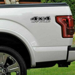 2Pcs 4X4 Off Road Rear Trunk Side Fender Truck Decal Sticker For Truck Pickup