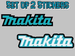 2X MAKITA DECAL STICKER US MADE TRUCK VEHICLE CAR WINDOW POWER TOOLS CONSTRUCT
