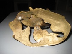 2 Pound Brass Fish Bud Vase Planter Fishing Statue Mancave Lure Bobber