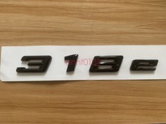 Gloss Black 3D ABS Letters Trunk 318e Emblem Rear Badge for BMW 2017-2022 318e