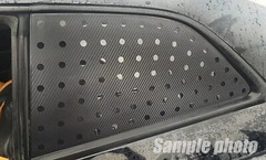 Rear Left Right C Pillar Carbon Black Sticker For 13 17 Hyundai Santa Fe DM