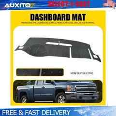 For 07-13 Chevy Silverado GMC Sierra Cab Dashboard Cover Dash Mat Pad Gray 1-5X