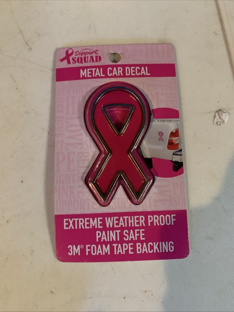 Support Squad Breast Cancer Awareness metal Car Decal WYZ