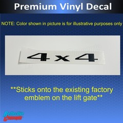 4X4 Liftgate Badge Overlay Decal – 2014-2023 Jeep Cherokee