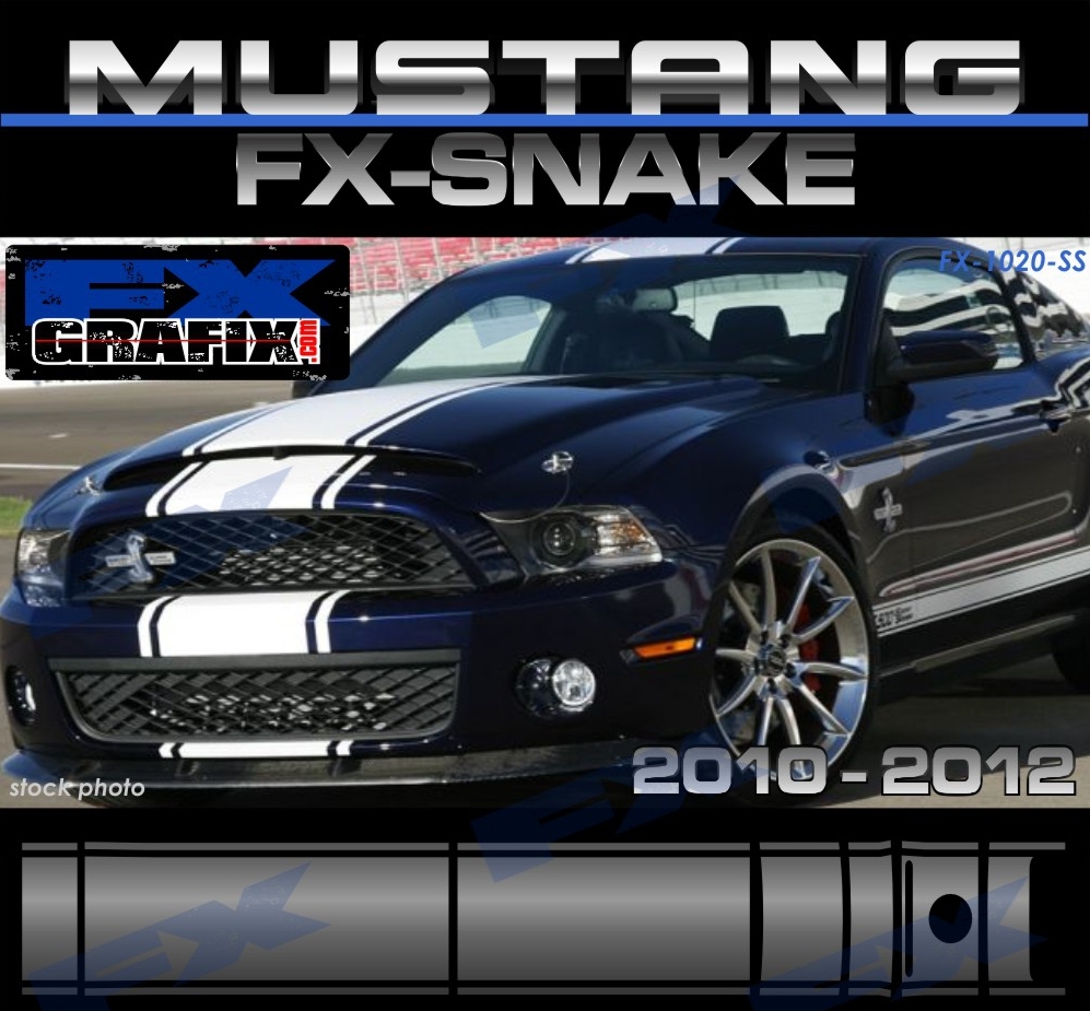 2010 – 2012 Ford Mustang 18″ & 21″ Snake Style Super Dealer Quality Stripes