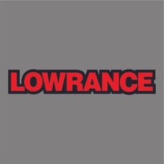 700-138 Red/Black Lowrance Carpet Graphic Decal Sticker for Fishing Bass Boats