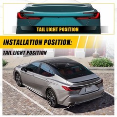 2PCS PreCut Vinyl Tint For 2025-26 Toyota Camry Tail Light Vinyl Overlay Cover