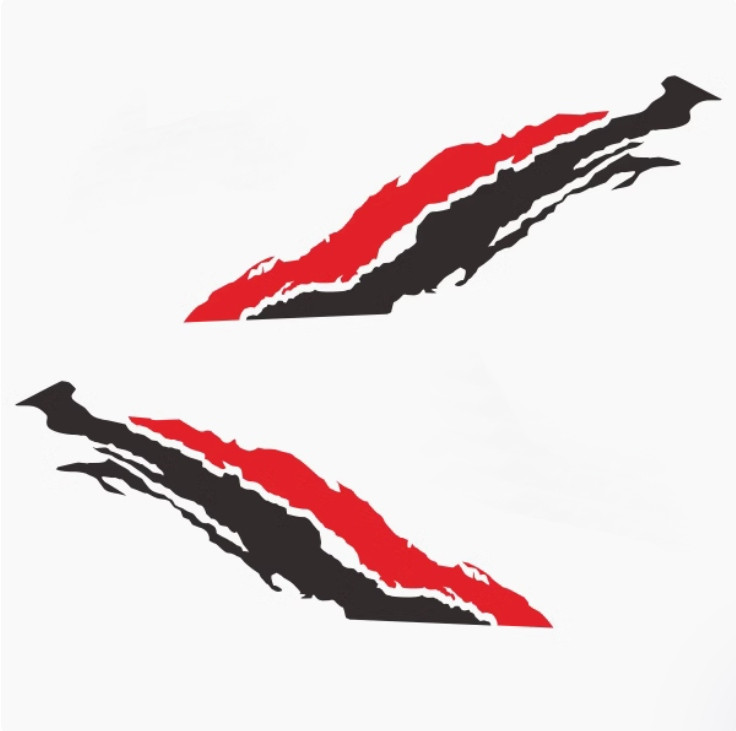 Distorted Stripe Car Side Sticker For Honda Civic Accord Side Door Vinyl Decals
