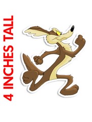 4 inch WILE E. COYOTE FUNNY GASSER RAT ROD HOT ROD VINTAGE RACING RAT FINK DECAL