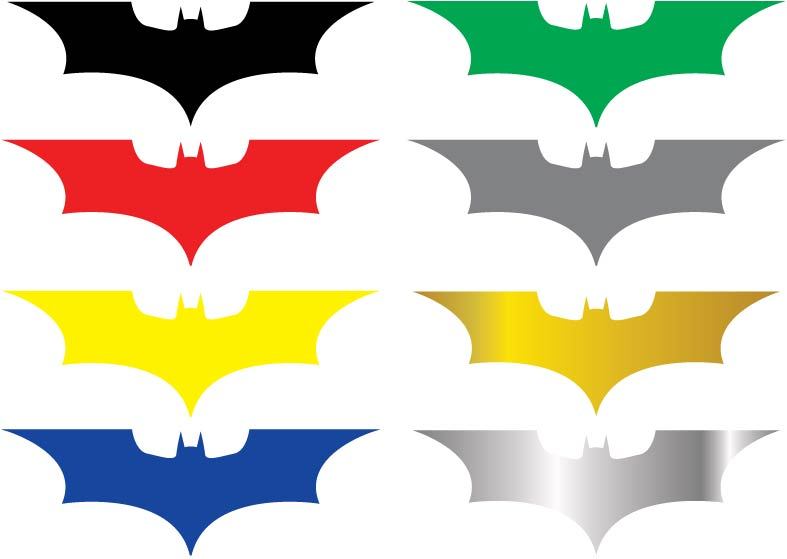 2x Batman Dark Knight Decal Car Window Comic Marvel DC Sticker set of 2 decals
