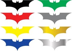 2x Batman Dark Knight Decal Car Window Comic Marvel DC Sticker set of 2 decals
