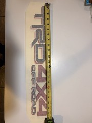 Toyota TRD 4X4 Off Road Decals Genuine OEM 2 sold (one Pair). Free Shipping!