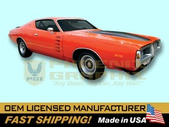 1972 Dodge Charger Rallye COMPLETE Decals & Stripes Kit