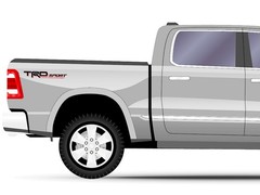 2 x Sport Stickers Compatible w/ TRD Four Wheel Drive 4×4 Decals 19 x 3 in