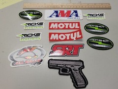 Racing Decals Assorted (12 Pieces) New – See Pictures!