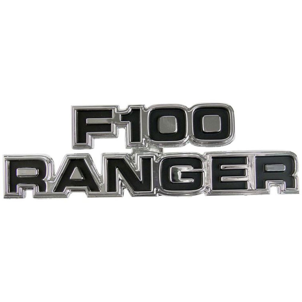 Cowl Side Name Plate With Installation Hardware Ranger F-100 1977-1979