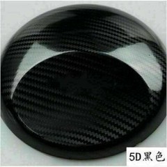 3/4/5D Ultra Shiny Gloss Glossy Black Carbon Fiber Vinyl Wrap Sticker Decal