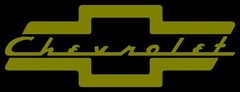Custom Chevrolet Bowtie With Script Word Vinyl Decal Multiple Colors and Sizes