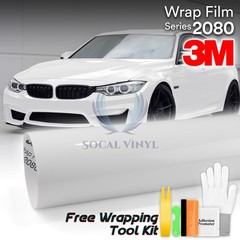 Genuine 3M 2080 Series G10 Gloss White Vinyl Wrap Vehicle Film Decal Bubble Free
