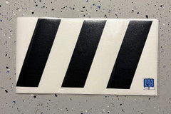 Chevron Reflective Car Decal (1 Left and 1 Right) Various Colors 12″x6″ By SSMG