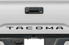 BLACK Tailgate Insert Letters Decal Vinyl Stickers for Toyota Tacoma 2016-22 New
