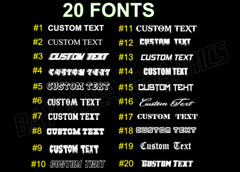Custom Vinyl Window Decal Your -Text-Logo-Info Outdoor Vinyl 36″w oracal651