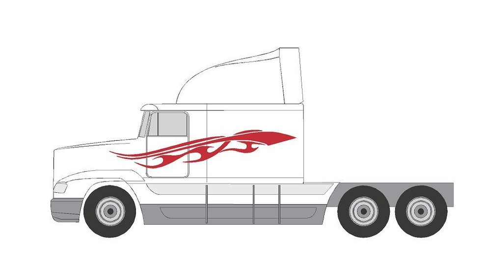 SEMI #S-721 DECAL VINYL SWOOP VAN VEHICLE TRAILER CROSS OVER SUV TRUCK AUTO